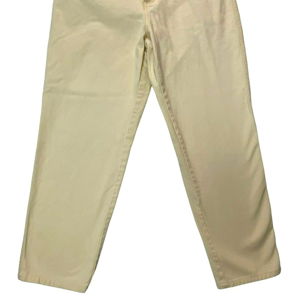 Vintage Bugle Boy for Her Super High Rise Mom Jeans 28 x 27 Yellow 90s Y2K - Picture 5 of 8